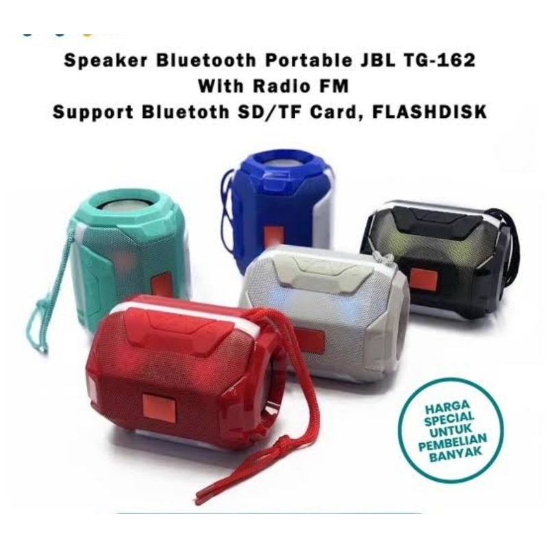 SPEAKER TG-162 MEGA BASS SUARA NGEBASS /SPEAKER BLUETOOTH MUSIC BOX MP3 MUSIK PLAYER AKTIF WIRELESS 