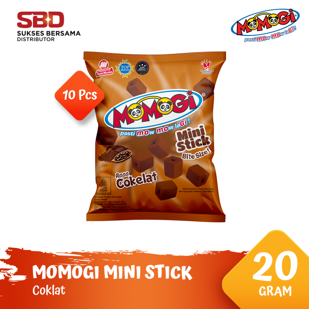 

Momogi Mini Stick - Coklat 20gr [@ 10 Pcs]