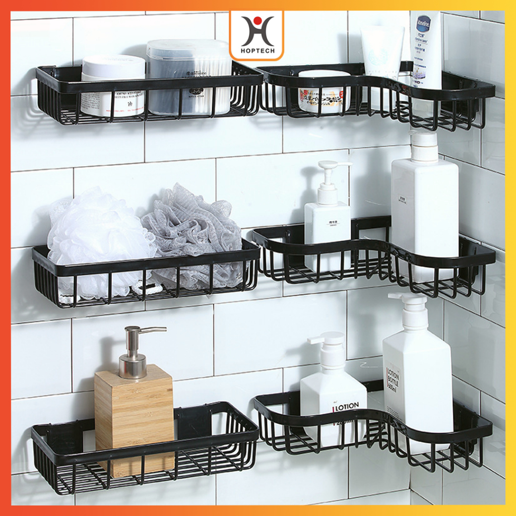 Rak Kamar Mandi Dinding PVC Gantung Tanpa Bor