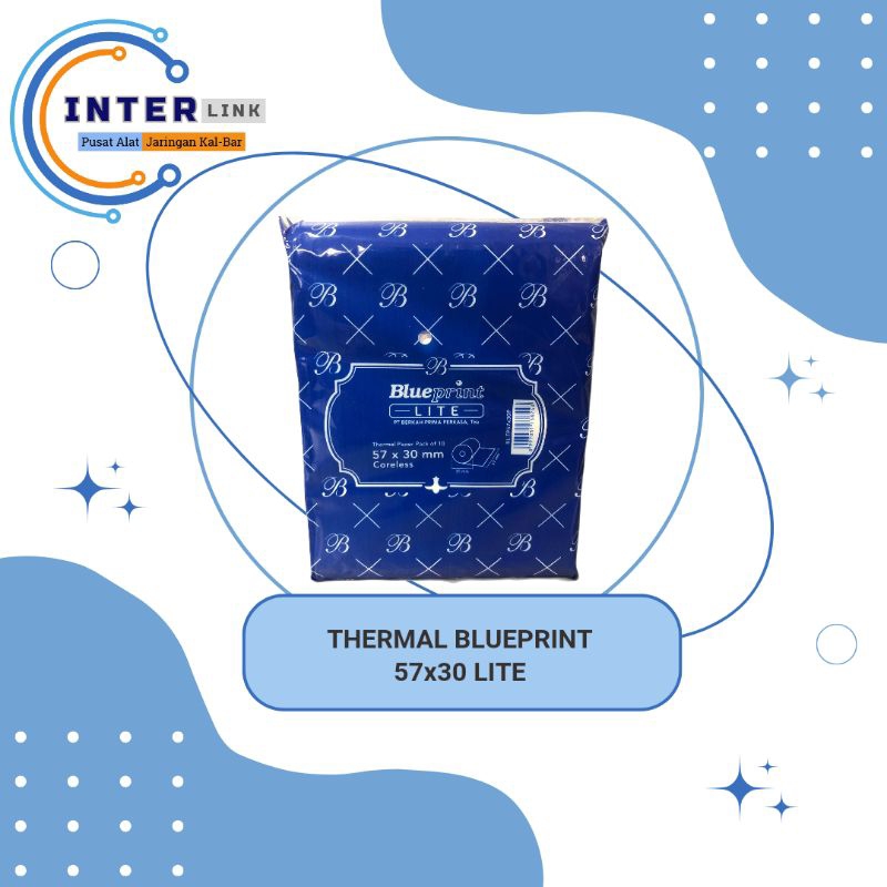 

Kertas Struk Thermal Blueprint Lite 57x30 (Per 10 Roll)