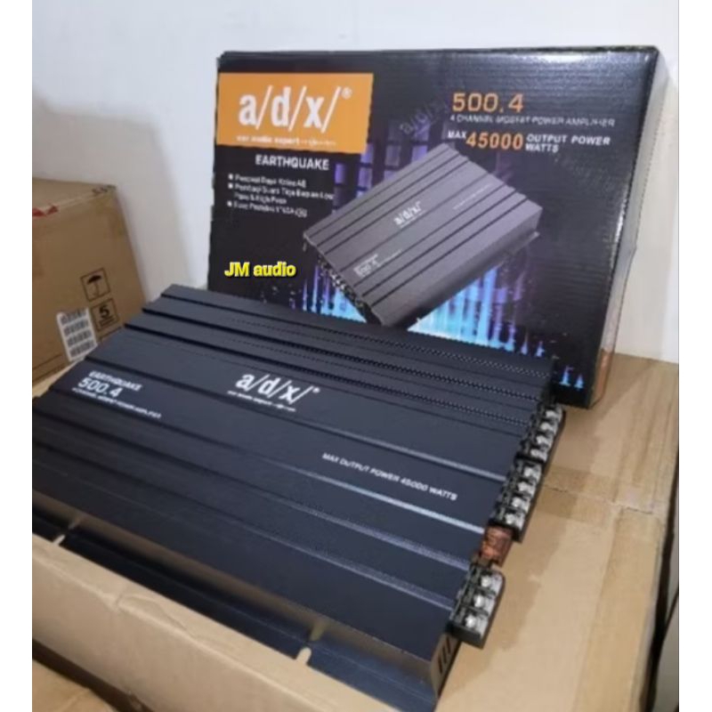 Power Amplifier Mobil ADX Earthquake 500.4 Max Power 45000 Watts 4CH MOSFET