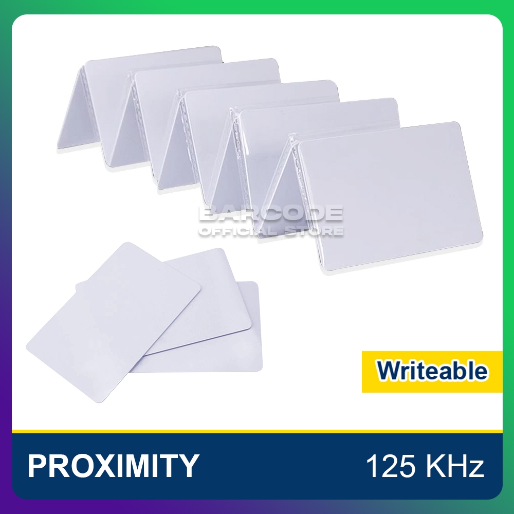 

Writable Proximity 125 KHz Kartu PVC Rewritable RFID Card 1K CR80 125KHz