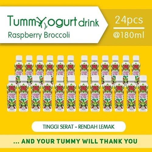 

Heavenly Blush Tummy Yogurt Drink Raspberry Broccoli [24 x 180 ml]
