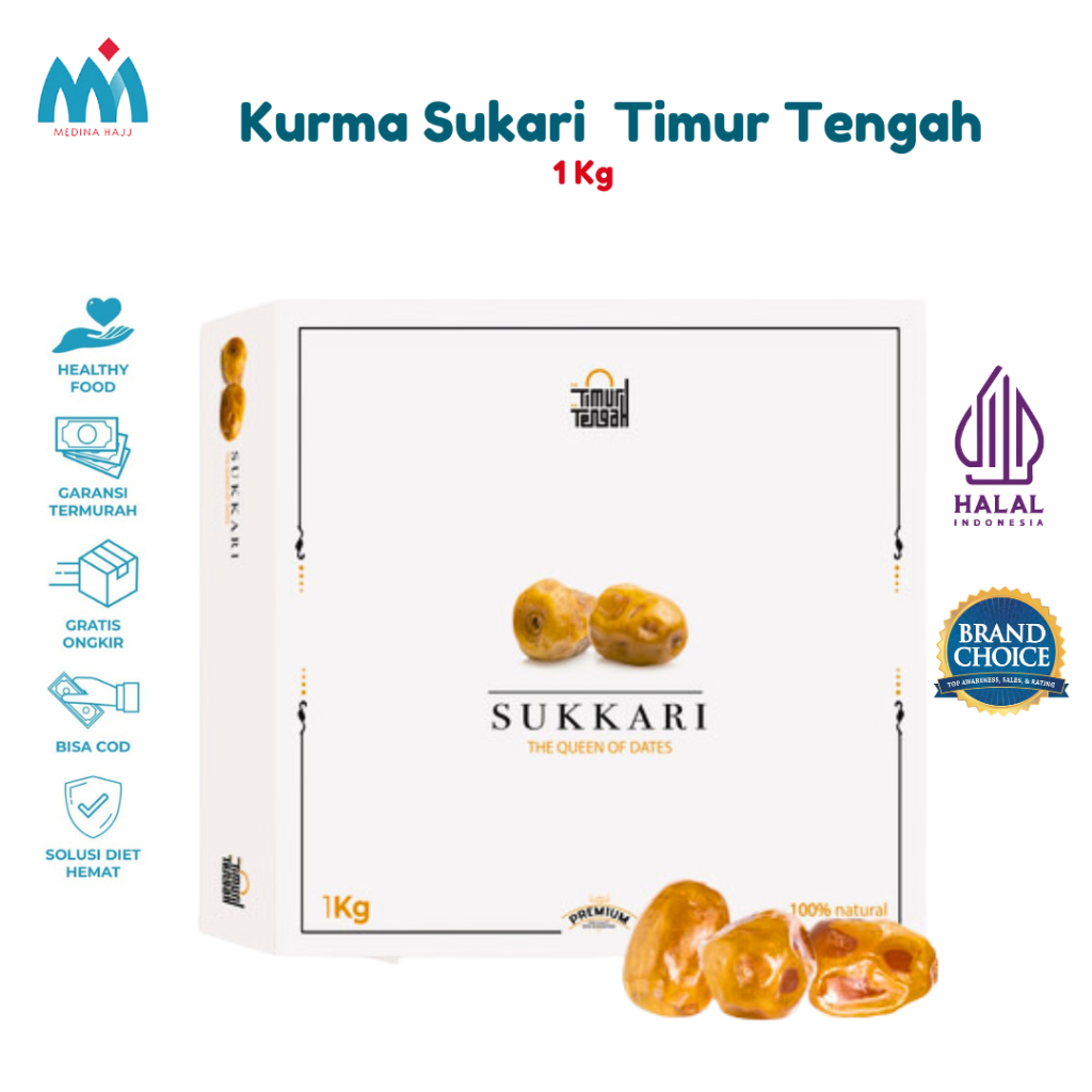 

Kurma Sukari Original TIMUR TENGAH 1 Kg - Kurma Premium High Quality