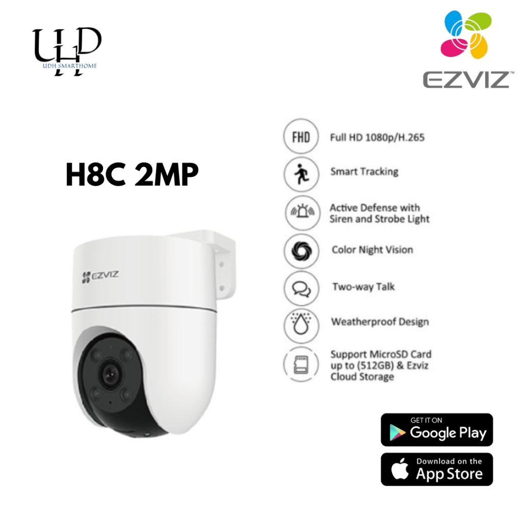 camera cctv ezviz h8c 2mp outdoor