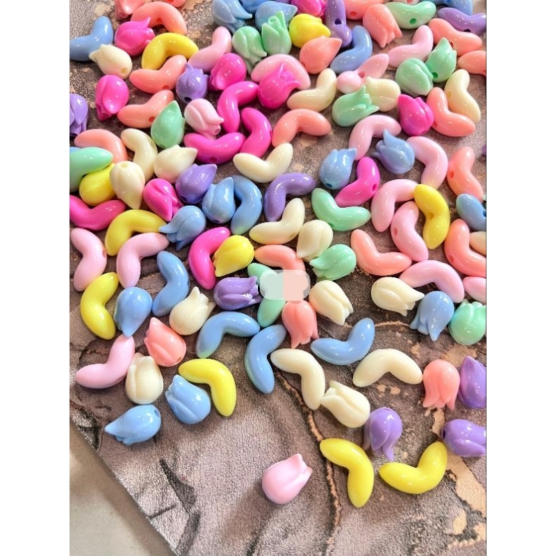 GROSIR MANIK PASTEL | MANIK SUSU BUNGA TULIP | PON
