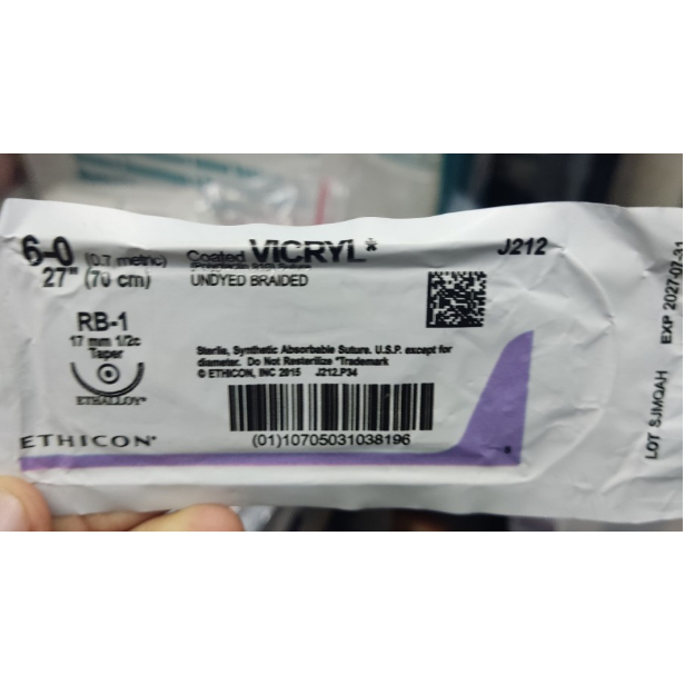 vicryl 6/0 J212 / benang jahit