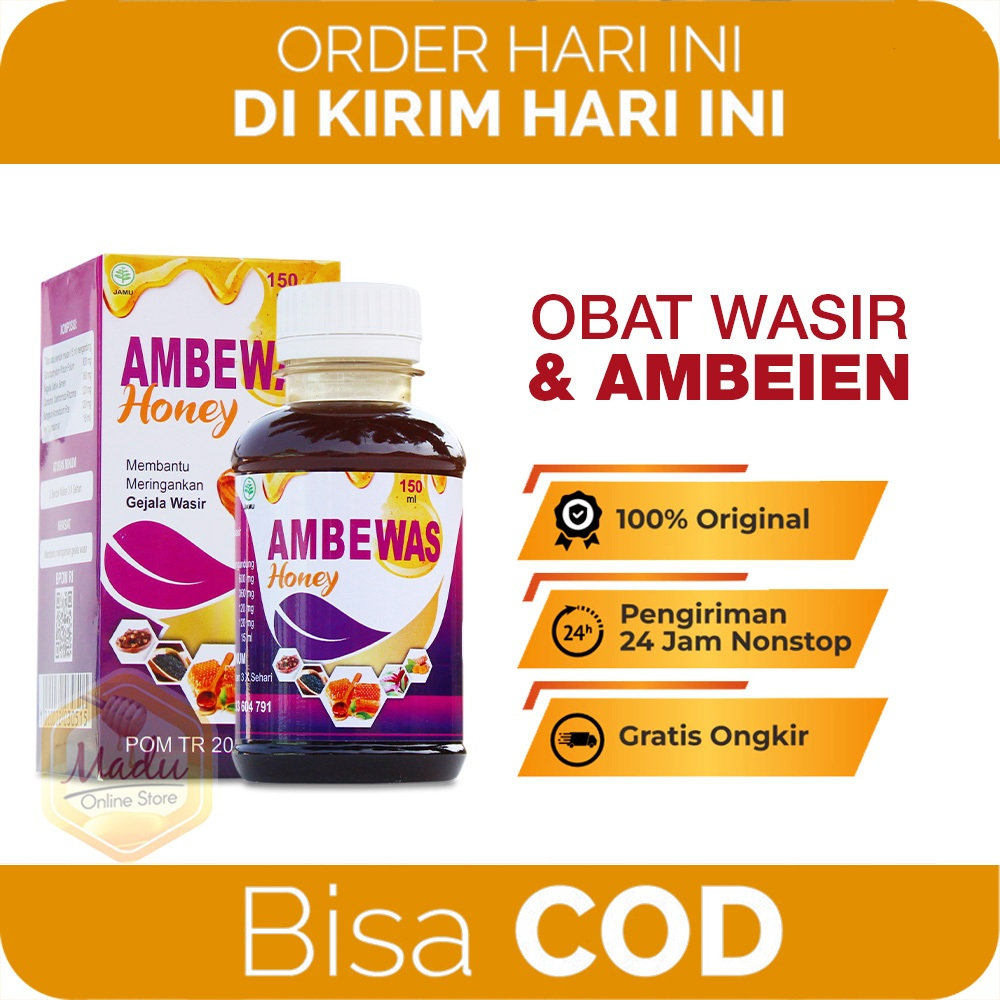 AMBEWAS MADU & KAPSULl Obat Ambeien Paling Ampuh Original Hilangkan Benjolan Wasir Untuk Ibu Hamil