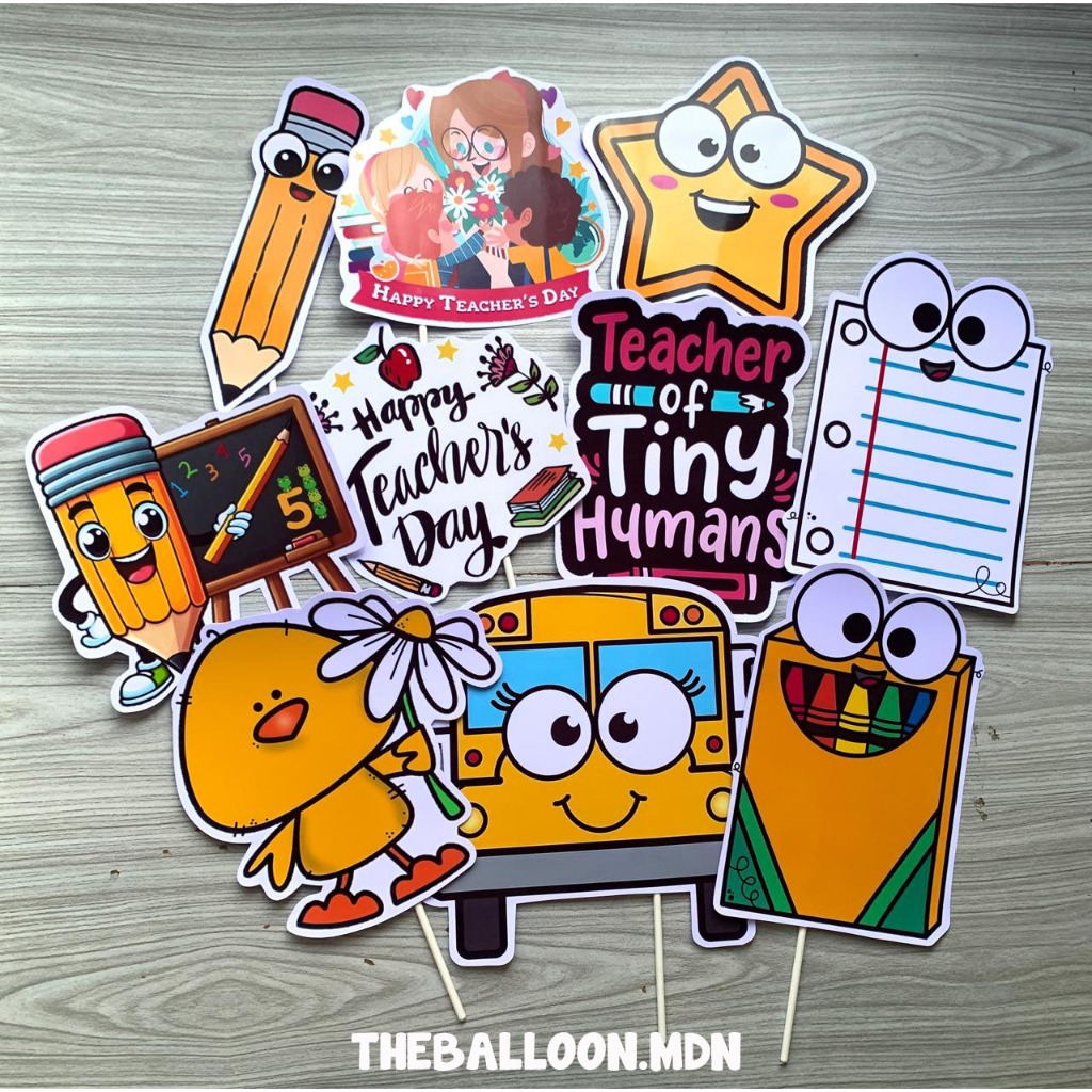 Props Photobooth Teacher's Day / Perlengkapan Foto / Dekorasi Foto / Dekorasi Hari Guru