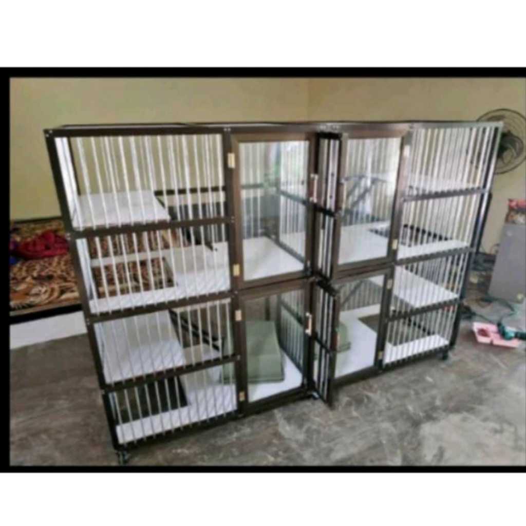 KANDANG KUCING 4 KAMAR// KANDANG KUCING 4 KAMAR MURAH ( PO )