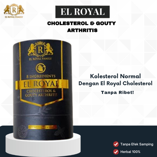 

El Royal Cholesterol Mengurangi Kolesterol Tinggi dan Meredakan Asam Urat dengan Formula Herbal