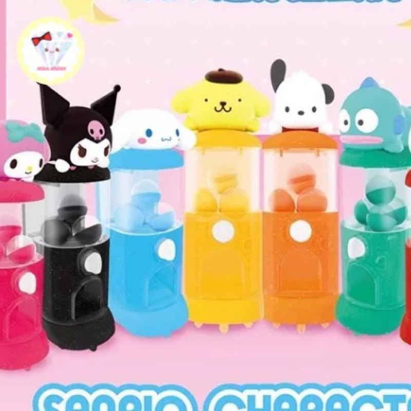 sanrio mini gachapon machine mesin gacapon miniature lucu