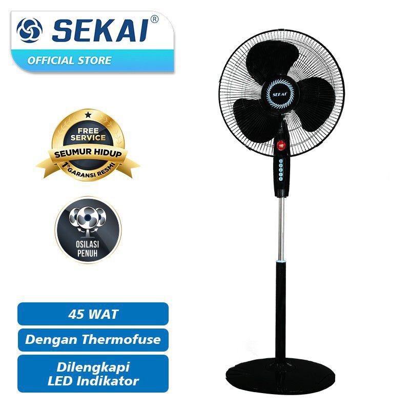 Kipas Angin Berdiri Sekai 1621 (16inch)