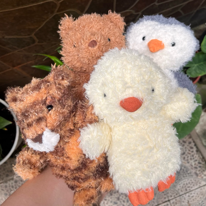 JELLYCAT — Little Series Tiger, Bear, Penguin boneka beruang plushie