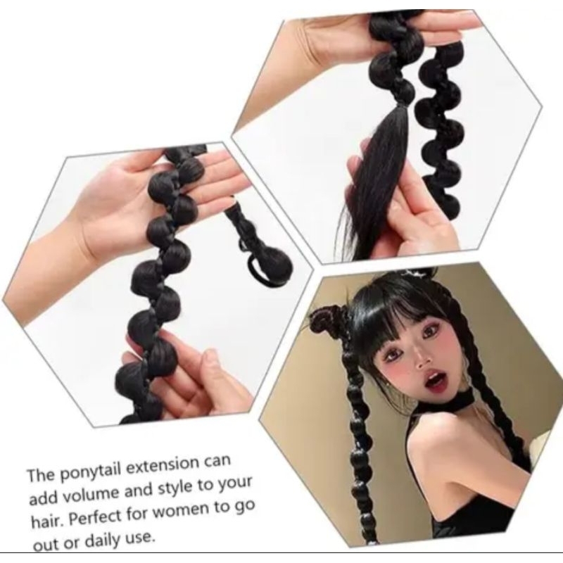 REALISTIC Rambut Sambung Kepang keris Rambut Sambung Kepang Hair Extension Rambut Kepang panjang