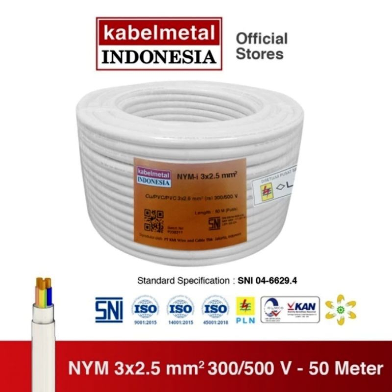 KabelMetal Indonesia NYM 3x2.5mm 50m