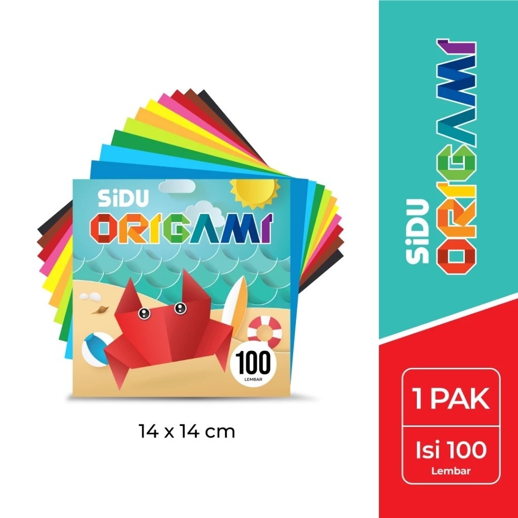 

SiDU Kertas Origami 140 X 140Mm 100 Lembar / Kertas Lipat berwarna