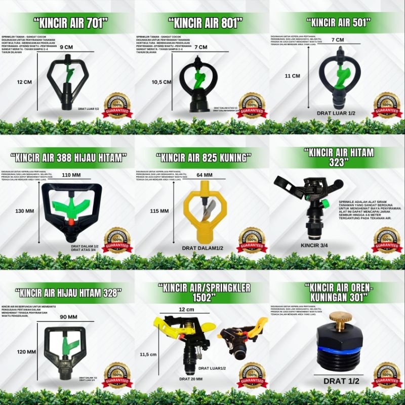 Sprinkler / Sprinkle / Kincir Air (VARIASI)