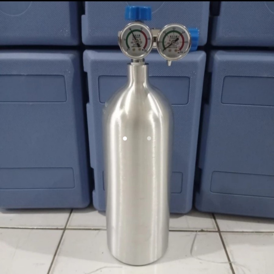 Tabung Oksigen Portable Alumunium 2 Liter- Tabung Oksigen Portable 0,25m3