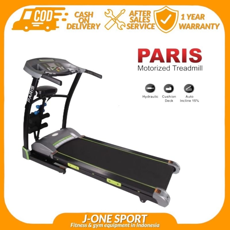 Ireborn-treadmill elektrik Paris(Original) Alat fitness lari ditempat/Tredmil elektric alat Olahraga