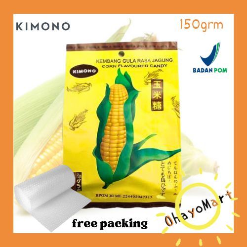 

Kimono Corn Flavored candy / Permen Kimono Rasa Jagung 150g