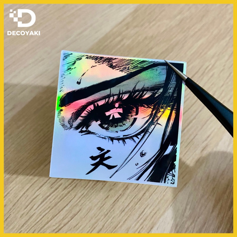 

Sticker Hologram Japanese Eyes Manga
