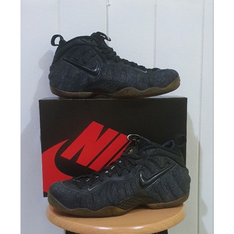 Sepatu Basket NIK3 Air Foamposite Pro Wool Dark Gray size 43 second