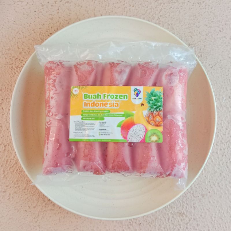 

Amanta Segar Bogor | Buah Jambu Biji Merah Frozen 1 Kg Isi 10 Pcs x 100gr | Jambu Biji Merah Kupas Sedikit Biji 1 Kg Bogor Amanta Segar