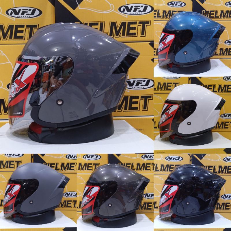 Helm half face NFJ NEO X solid
