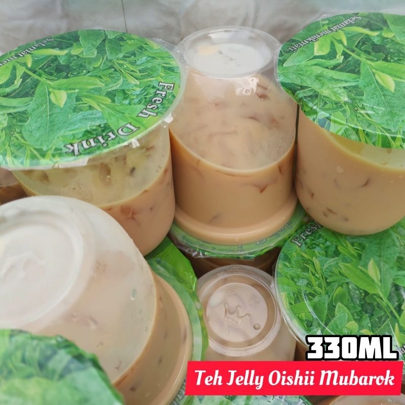 

Teh jelly Oishii Mubarok 330ml Original Segar