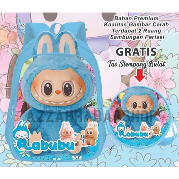 RB Tas labubu/Tas anak tk perempuan/Tas sekolah anak tk perempuan/Tas anak tk/Tas sekolah labubu/Tas