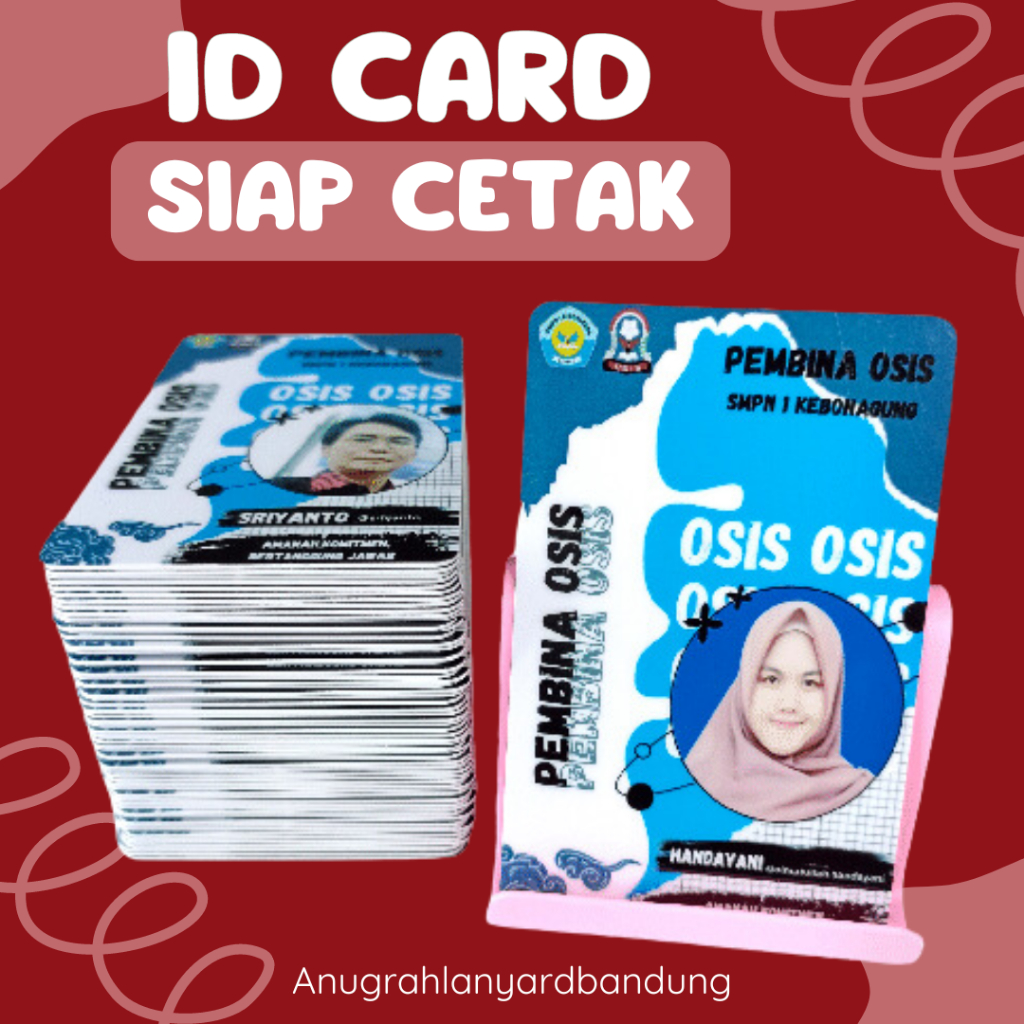 

Cetak Id card std kartu ATM laminasi ketebalan 0,9 mm glosy atau doff press oven antI kelupas