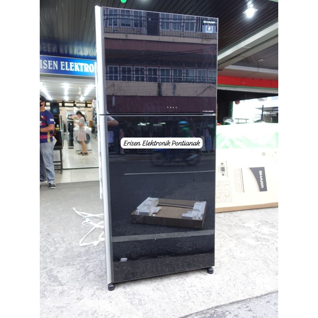 KULKAS SHARP SJ-IG963PG-BK dan SJ IG-863PG-BK Lemari Es New Grand Vetro II J-TECH Jumbo