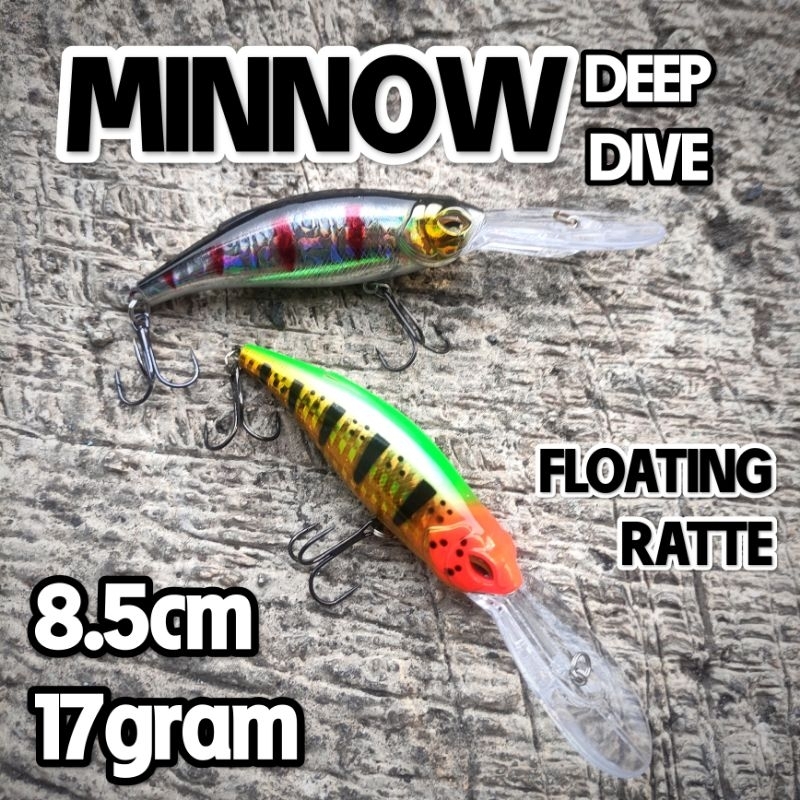 umpan MINNOW 17gram lidah panjang