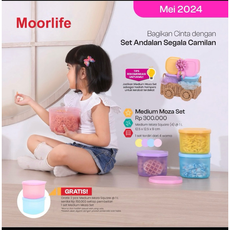 MOORLIFE MEDIUM MOZA SET//TOPLES SNACK//TOPLES CEMILAN MOORLIFE