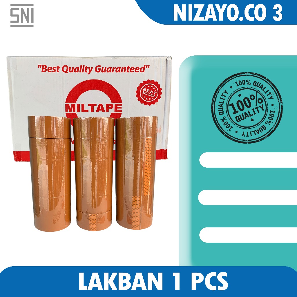 

Lakban cokelat 1 pcs harga termurah merk miltape premium bisa cod