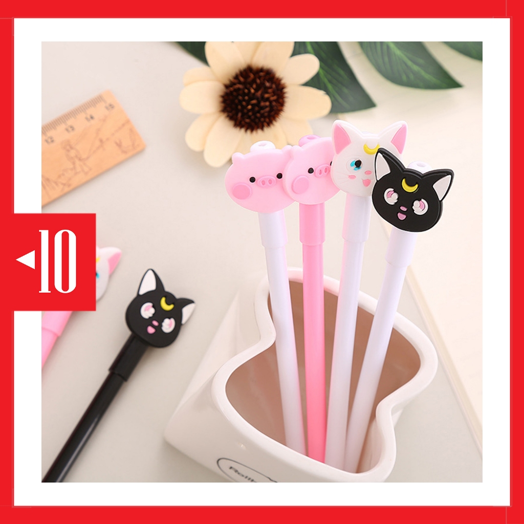 

PP30 pulpen gel karakter 0.5mm cat kucing neko luna artemis sailormoon sailr moon pen alat tulis sekolah