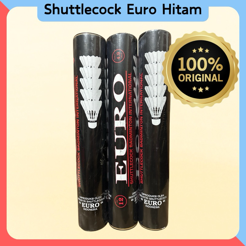 Shuttlecock Kok EURO HITAM (100% ORIGINAL)