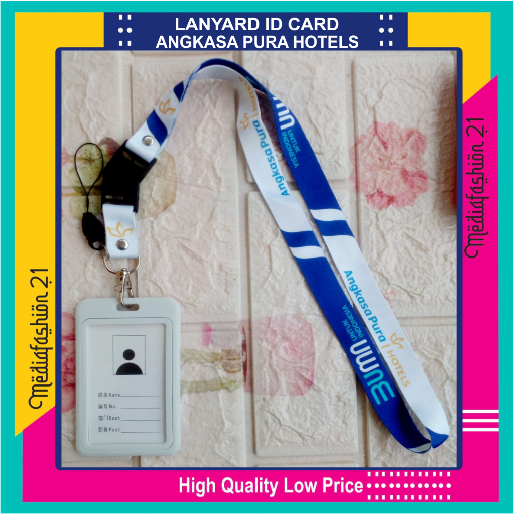 

Lanyard Tali Gantungan ID Card Angkasa Pura Hotels Free Strap Gantungan HP/Flashdisk