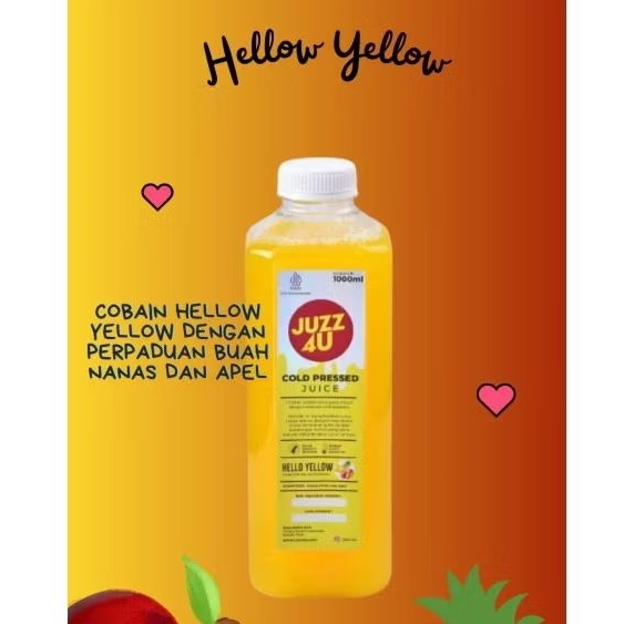 

Cold Pressed Juice Hellow Yellow