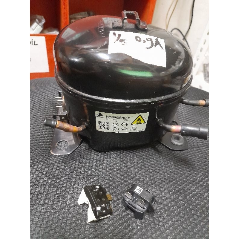 KOMPRESOR FREEZER 1/5 CABUTAN UNIT BARU R600a HYB90MHUa