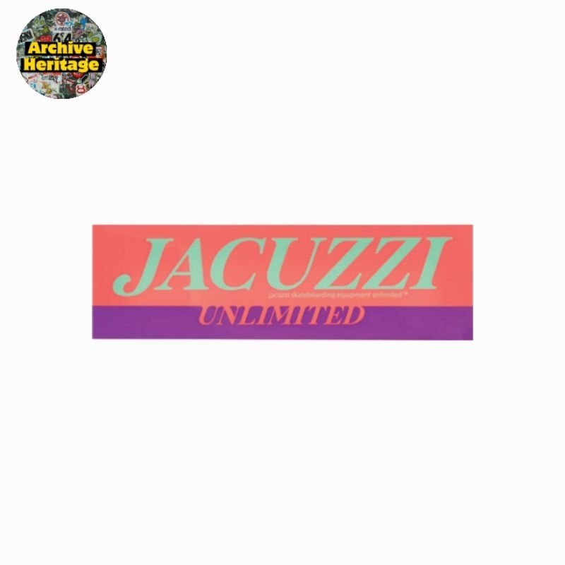 

sticker Jacuzzi Unlimited skateboards equipment brand clothing stiker