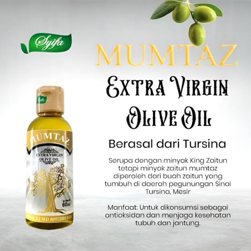 

Minyak Zaitun Extra Virgin Olive Oil Tursina 60ml Mumtaz