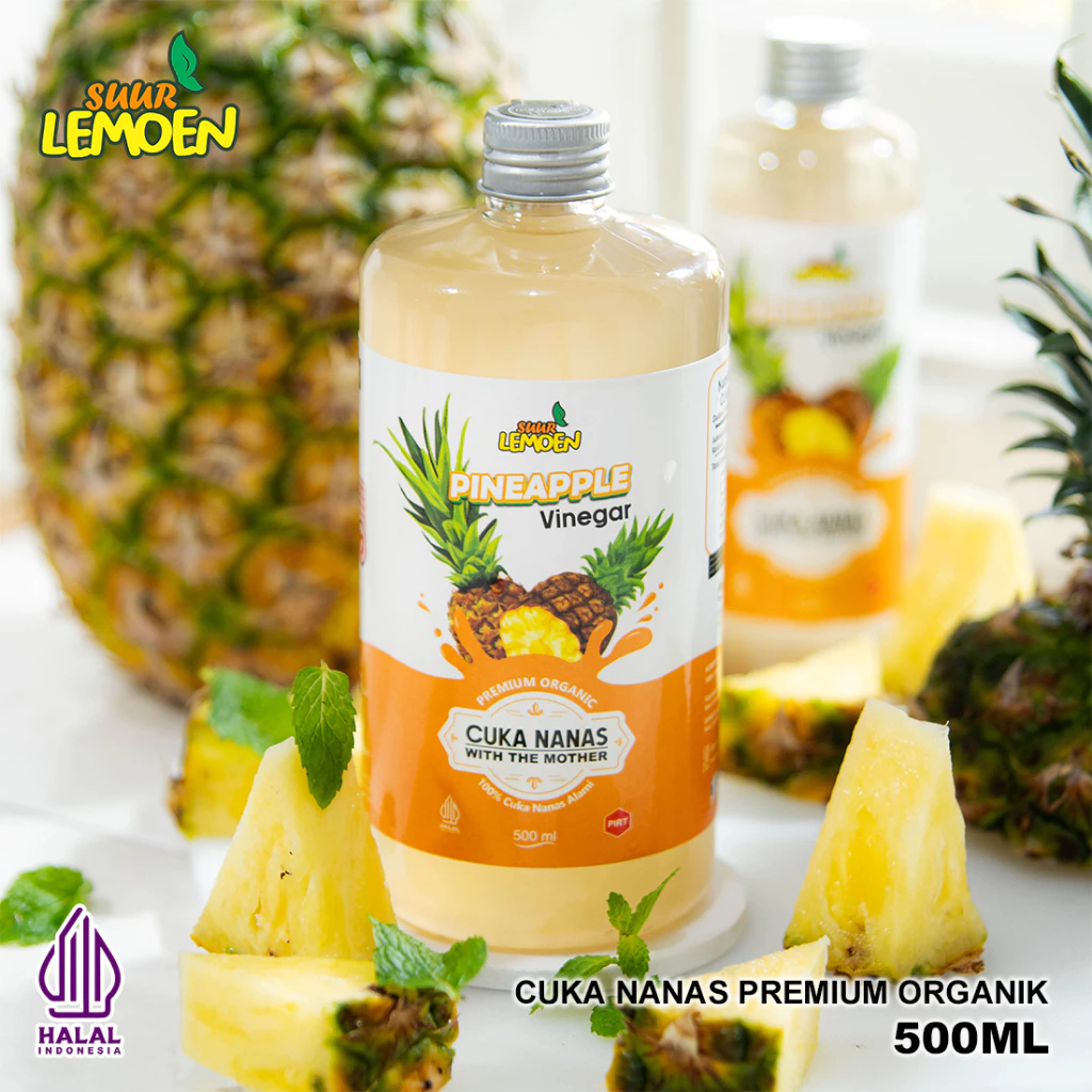 

Cuka Nanas Organik Tanpa Campuran - 250-500ml - Premium Raw Organics With Mother