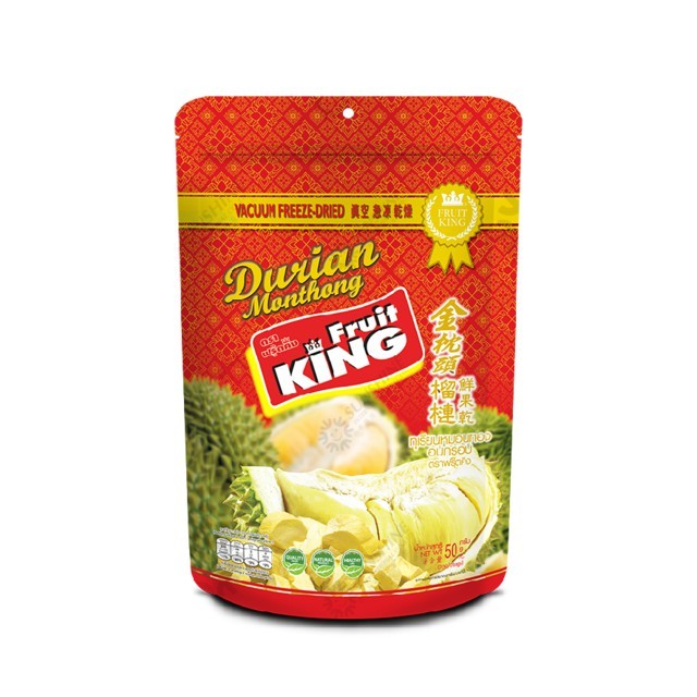 

Fruit King Durian Monthong Vacuum Freezed Dried 100gr