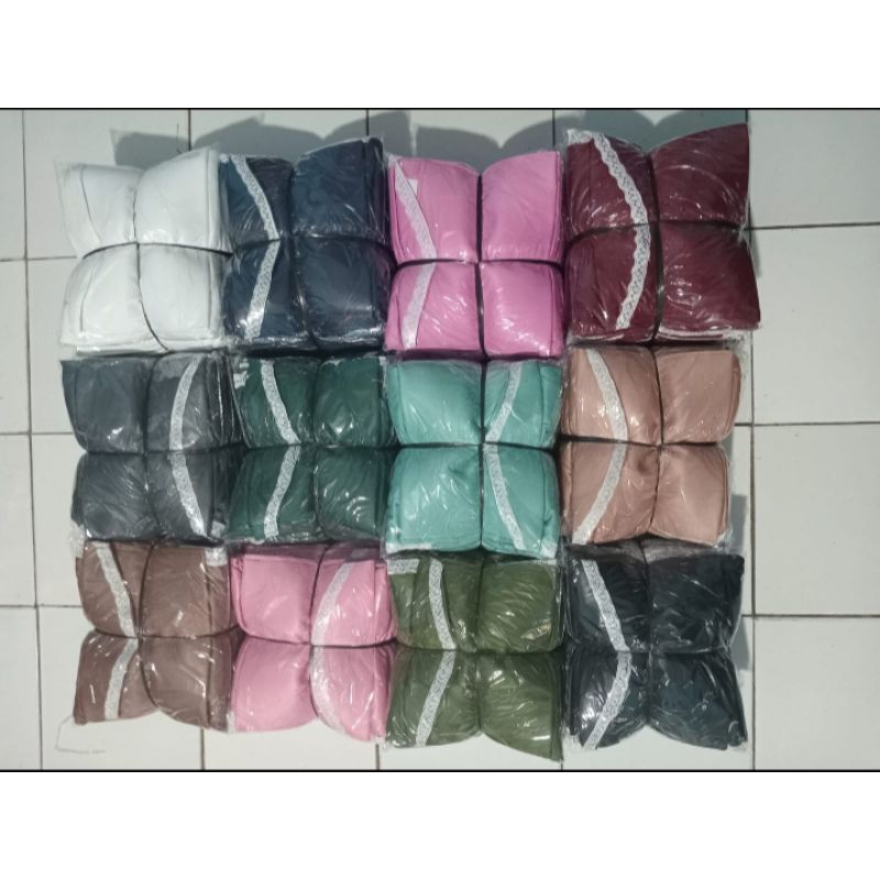 PAKET USAHA 100PCS MUKENA HYGET POLOS AMPLOP