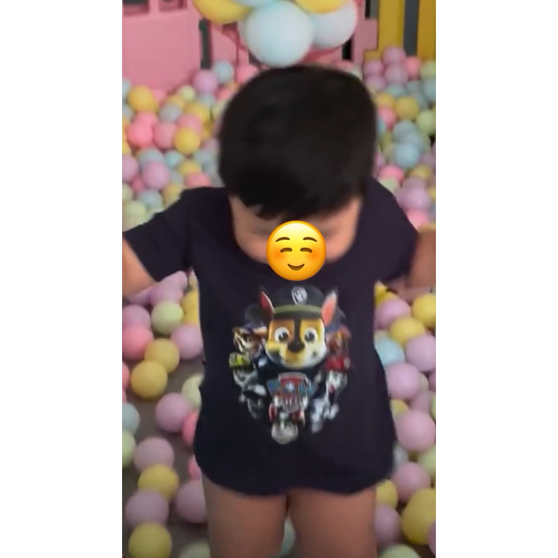 preloved kaos paw patrol biru