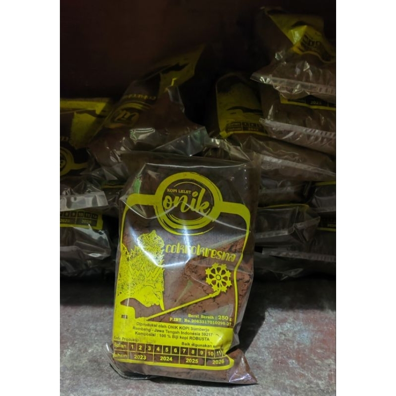 

KOPI LELET KHAS REMBANG COKROKRESNO KUNING | KOPI ASLI | KOPI MURNI | 100% OROGINAL 250G