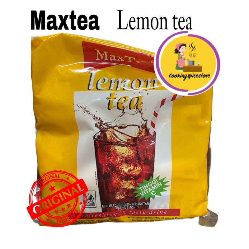 

Max Tea Lemon Tea isi 30 sachet @25g / Lemon tea / Minuman Lemon / Teh Lemon