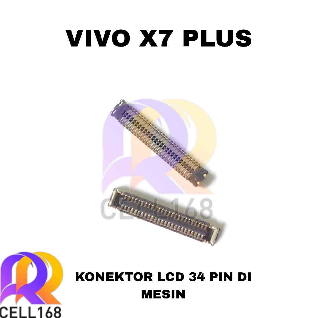 KONEKTOR LCD VIVO X7 PLUS SOKET CONNECTOR LCD FPC DIMESIN
